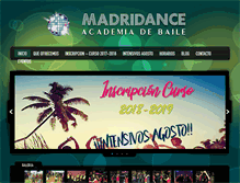 Tablet Screenshot of madrid-dance.com